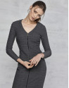 Vestido stretch gris marengo