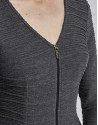 Marengo gray stretch fabric dress