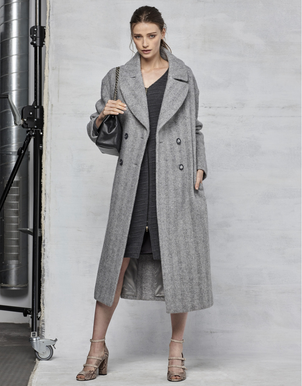 Vestido stretch gris marengo
