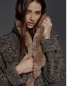 Chaquetón punto oversize gris
