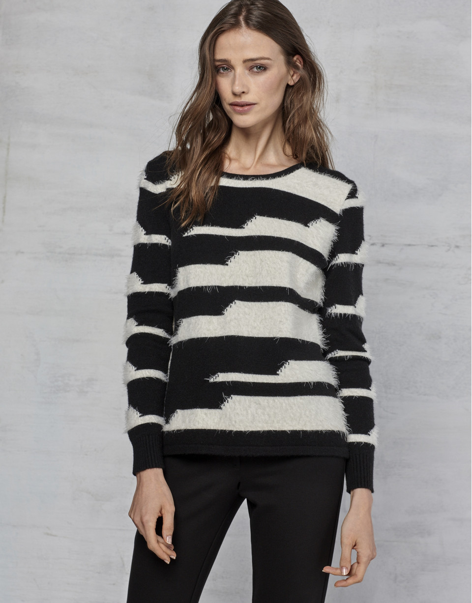 Jersey rayas blanco/negro