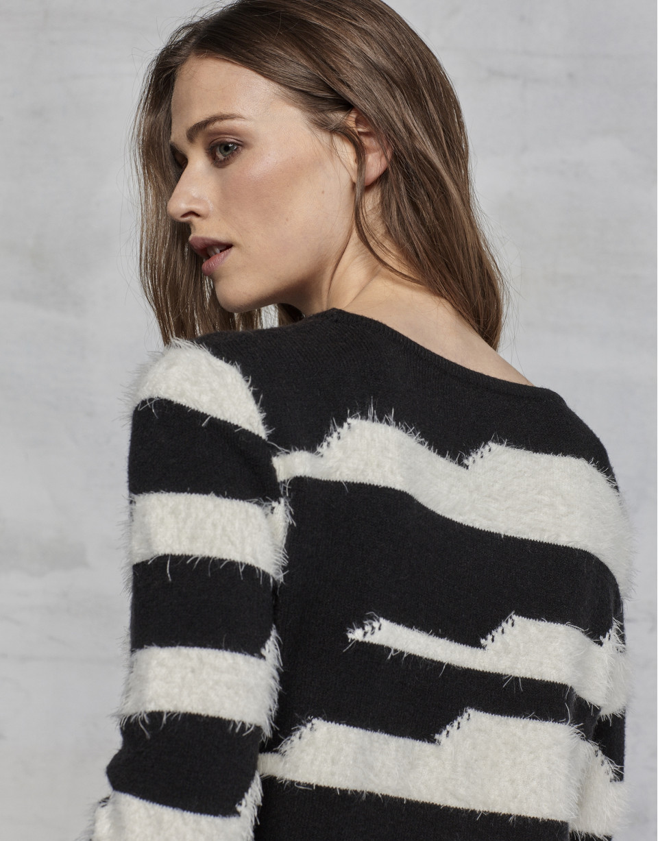Jersey rayas blanco/negro