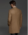 Camel cashmere and wool classic coat