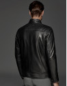 Black windbreaker with Mao collar