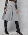 Silver gray culottes