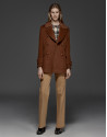 Hazelnut sailor's pea jacket