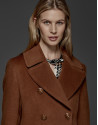 Hazelnut sailor's pea jacket