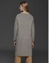 Grey, double-faced long coat