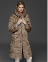 Tan lambskin coat