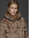 Tan lambskin coat