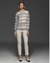 Jersey rayas gris/beige