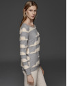 Jersey rayas gris/beige
