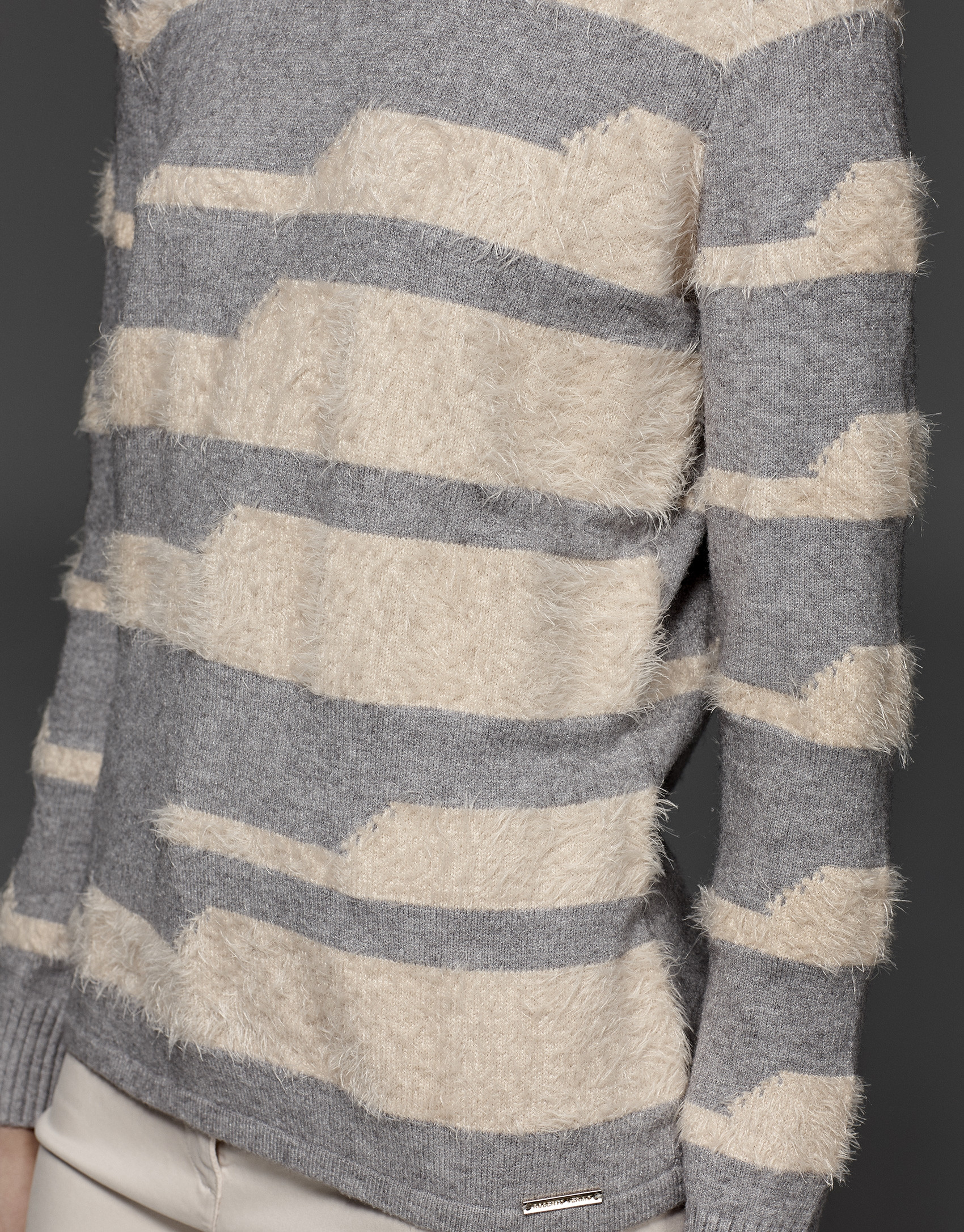 Jersey rayas gris/beige