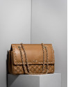 Bolso Ghauri beige con metálicas