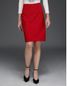 Maroon a-line skirt