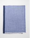 Blue two-tone scarf