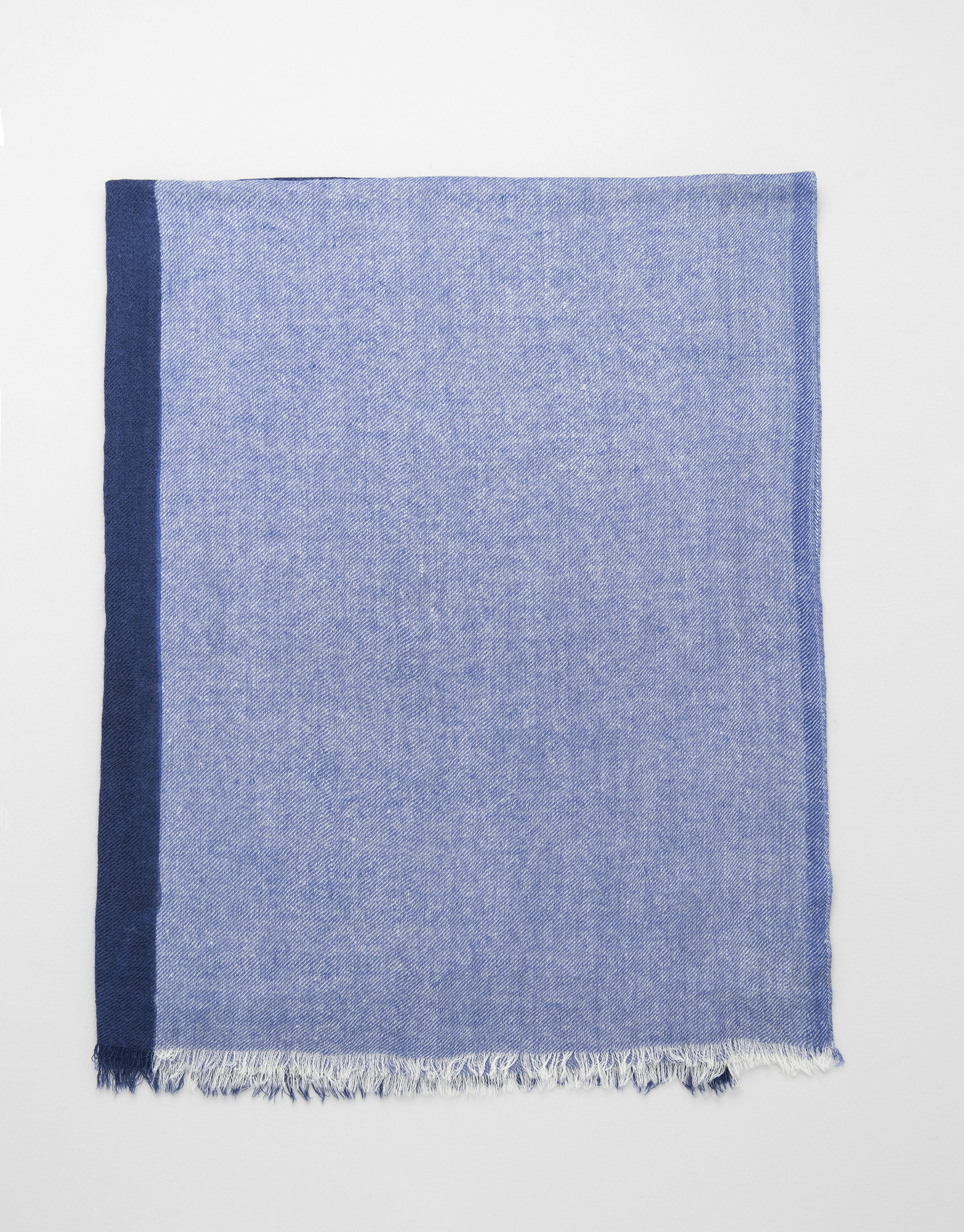 Blue two-tone scarf