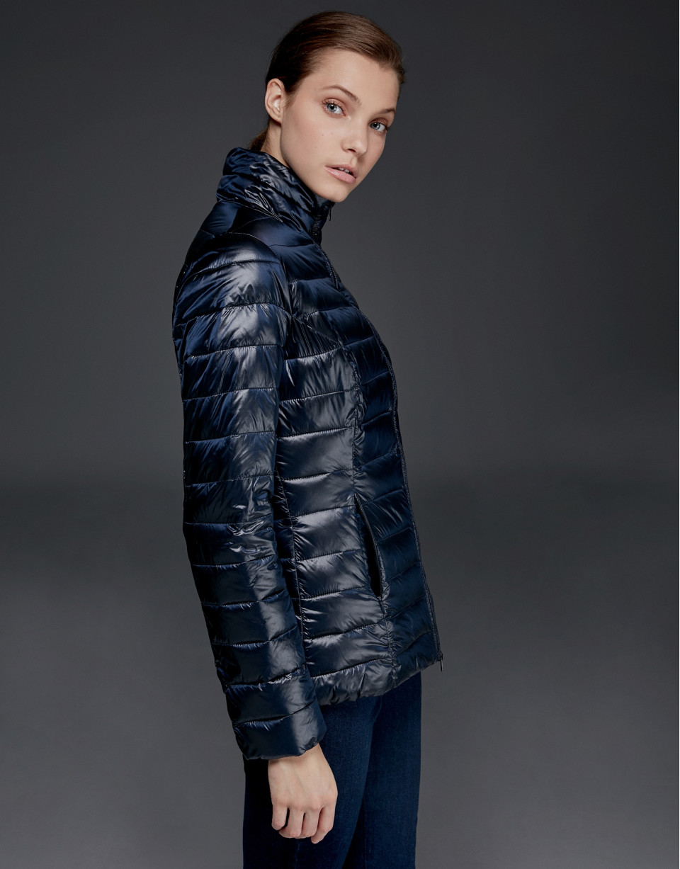 Navy blue two-piece windbreaker