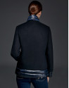 Navy blue two-piece windbreaker
