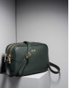 Bolso bandolera piel verde oscuro Taylor
