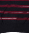 Marroon and white striped knit sweater