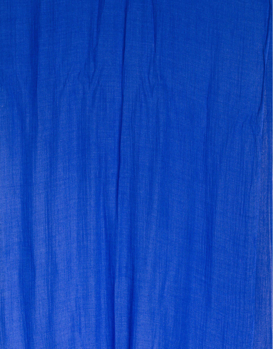 Plain blue scarf