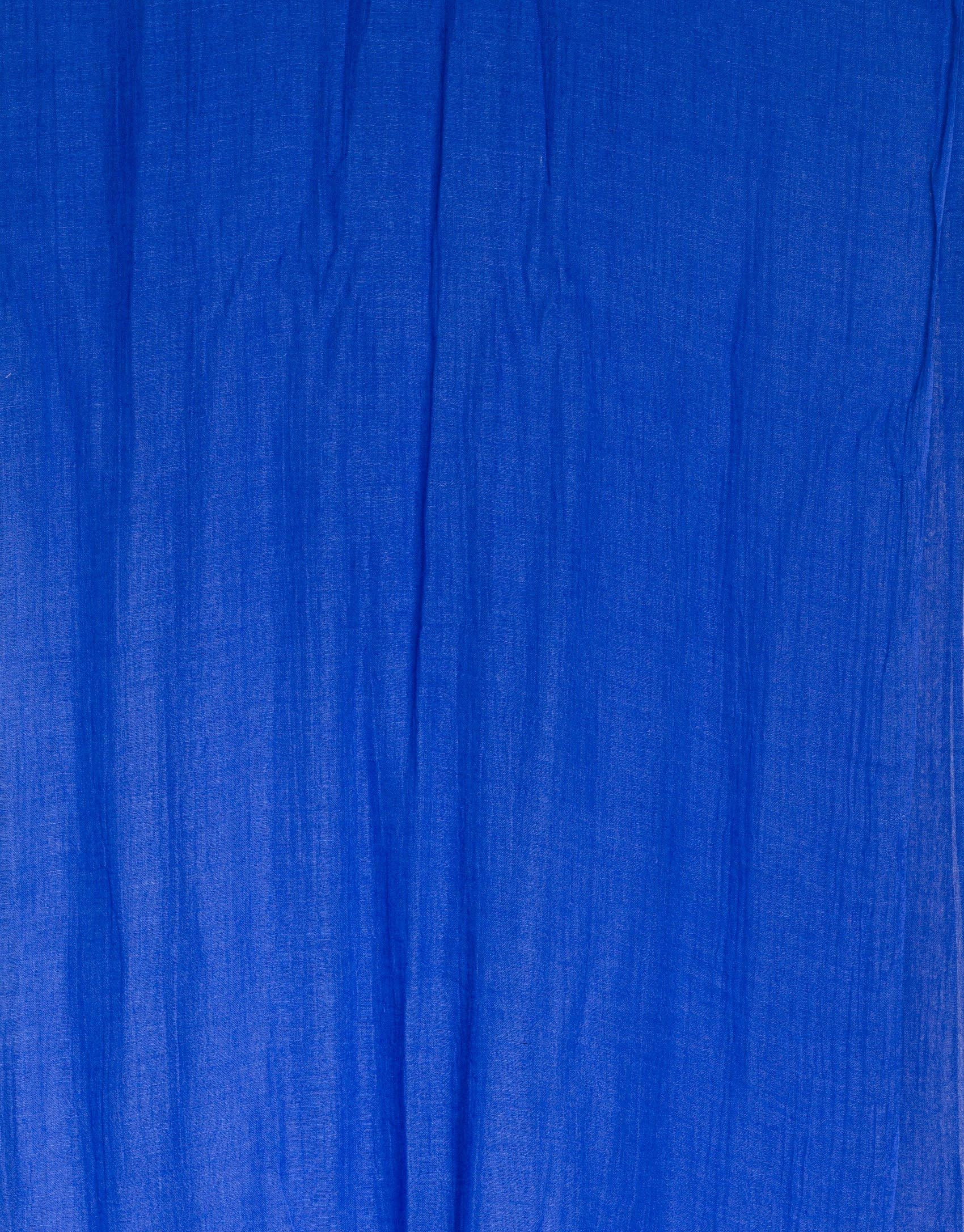 Plain blue scarf