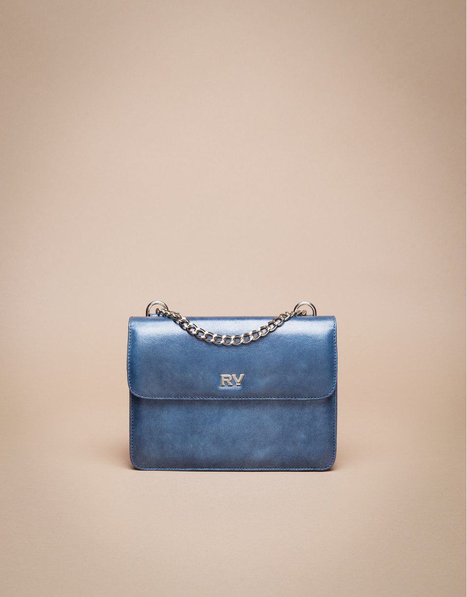 Mini blue Pompidou shoulder bag