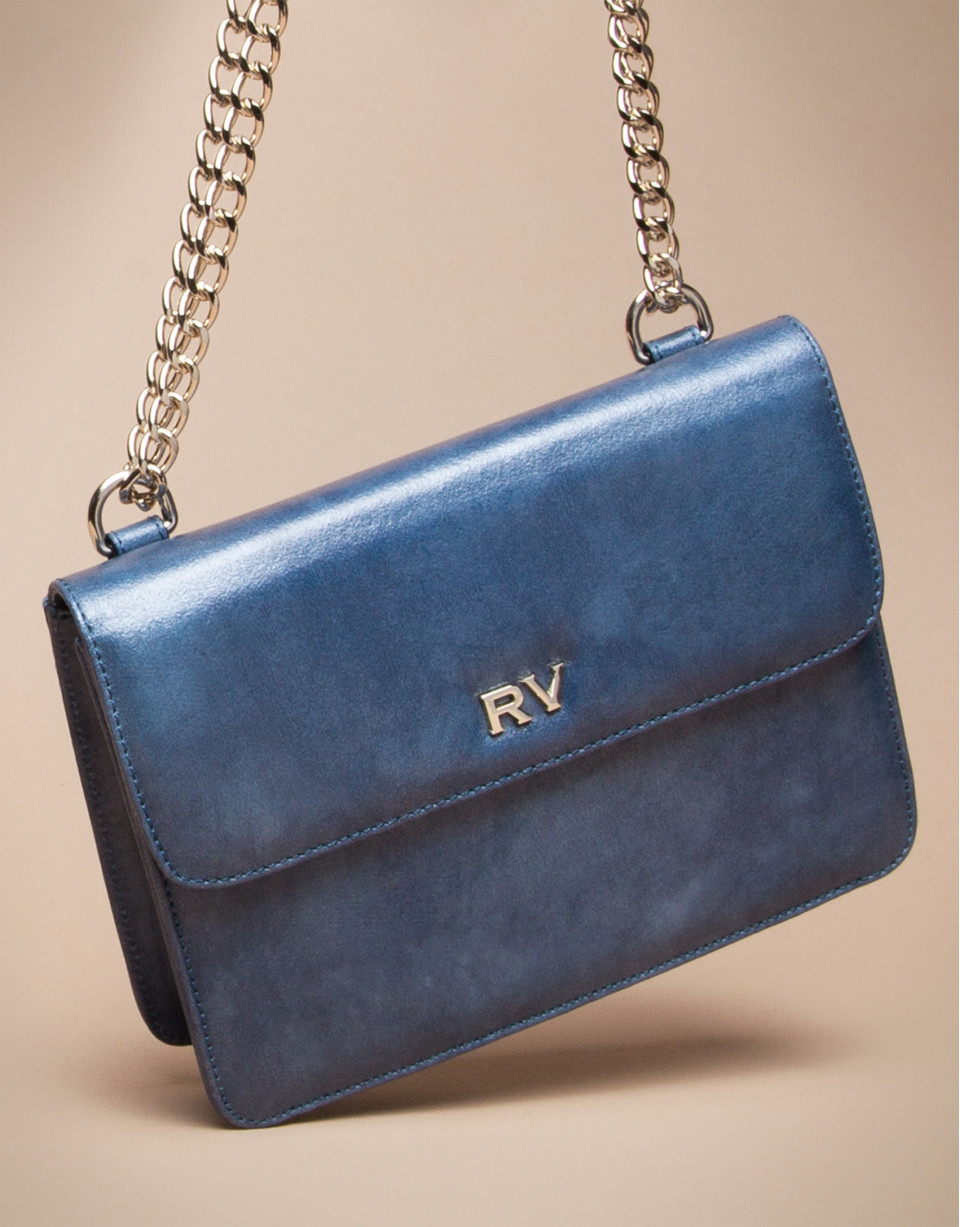 Mini blue Pompidou shoulder bag