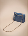 Mini blue Pompidou shoulder bag