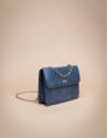 Mini blue Pompidou shoulder bag