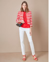 Short striped jacket
