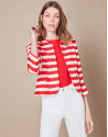 Short striped jacket