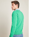 Jersey cuello pico verde