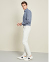 Off white pants with five pockets