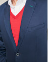 Navy blue cotton suit jacket