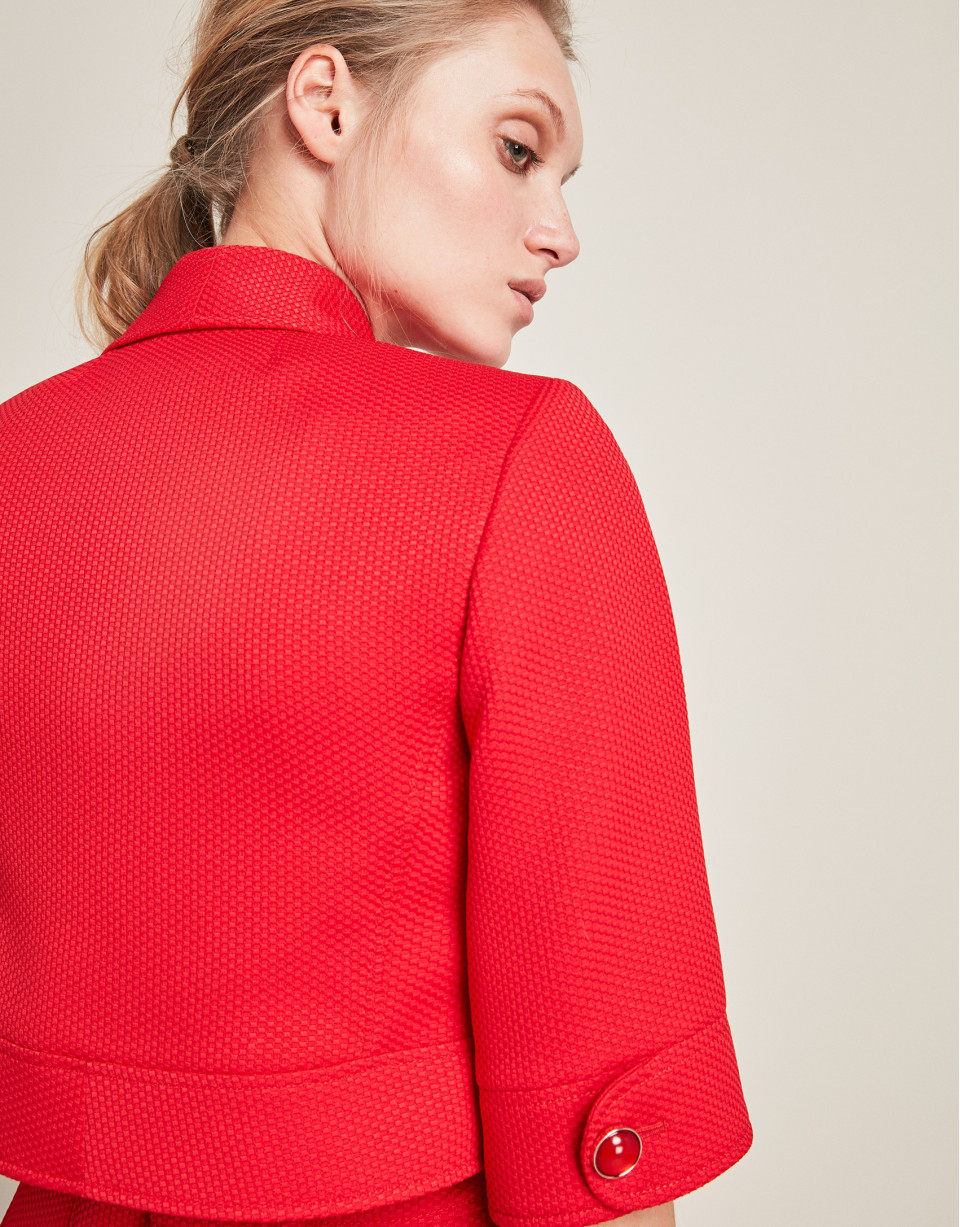 Red bolero jacket