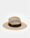 Beige Fedora hat