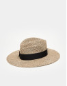 Beige Fedora hat
