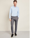 Gray linen pants