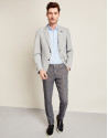 Gray linen pants