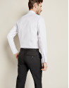 Plain white cotton dress shirt