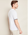 Polo piqué de algodón blanco