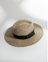 Beige Fedora hat