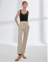 Striped linen pants