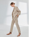 Pantalón de lino a rayas