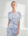 Blusón oversize azul