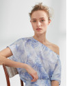 Blusón oversize azul