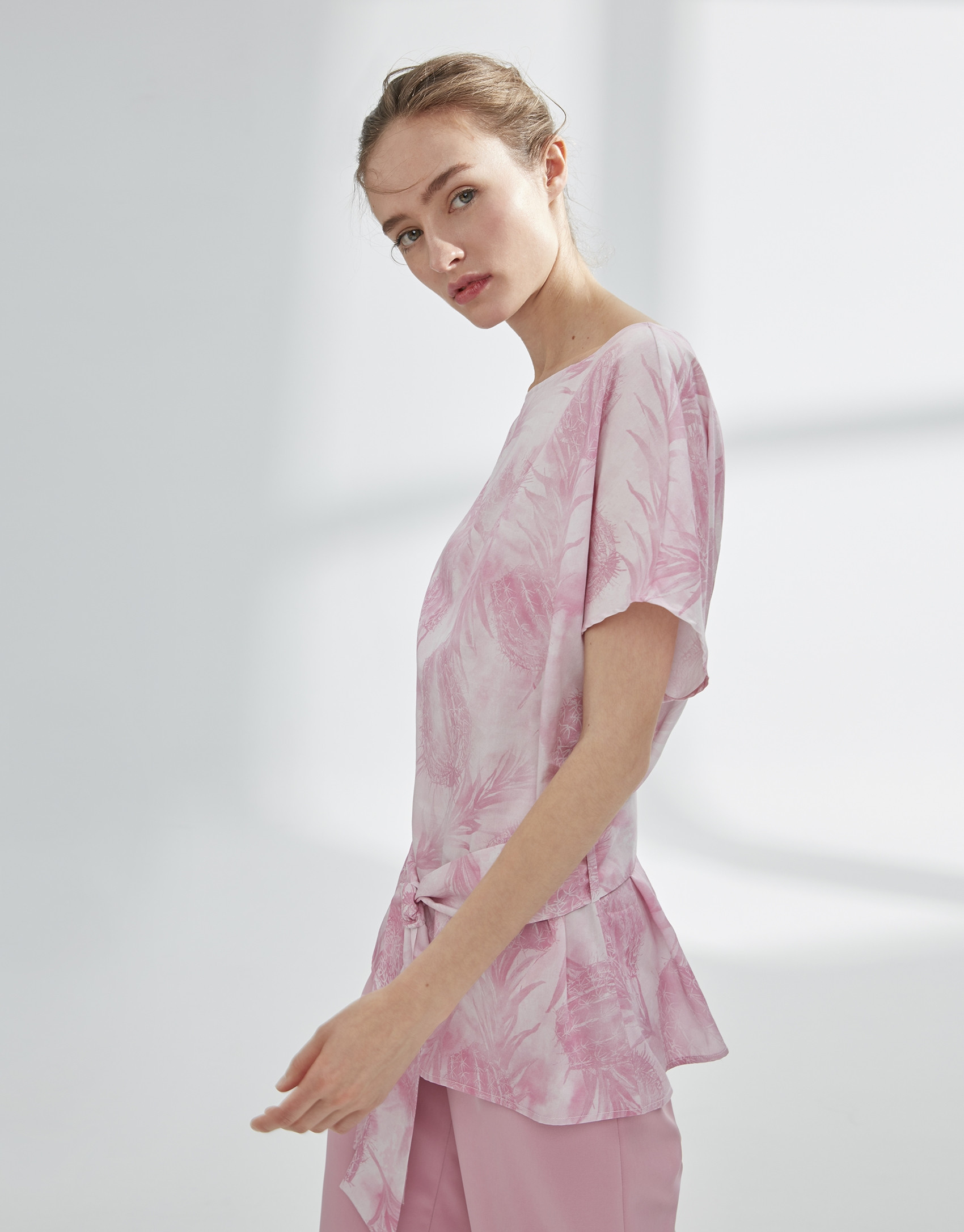 Blusón oversize rosa