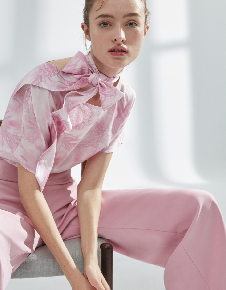 Blusón oversize rosa